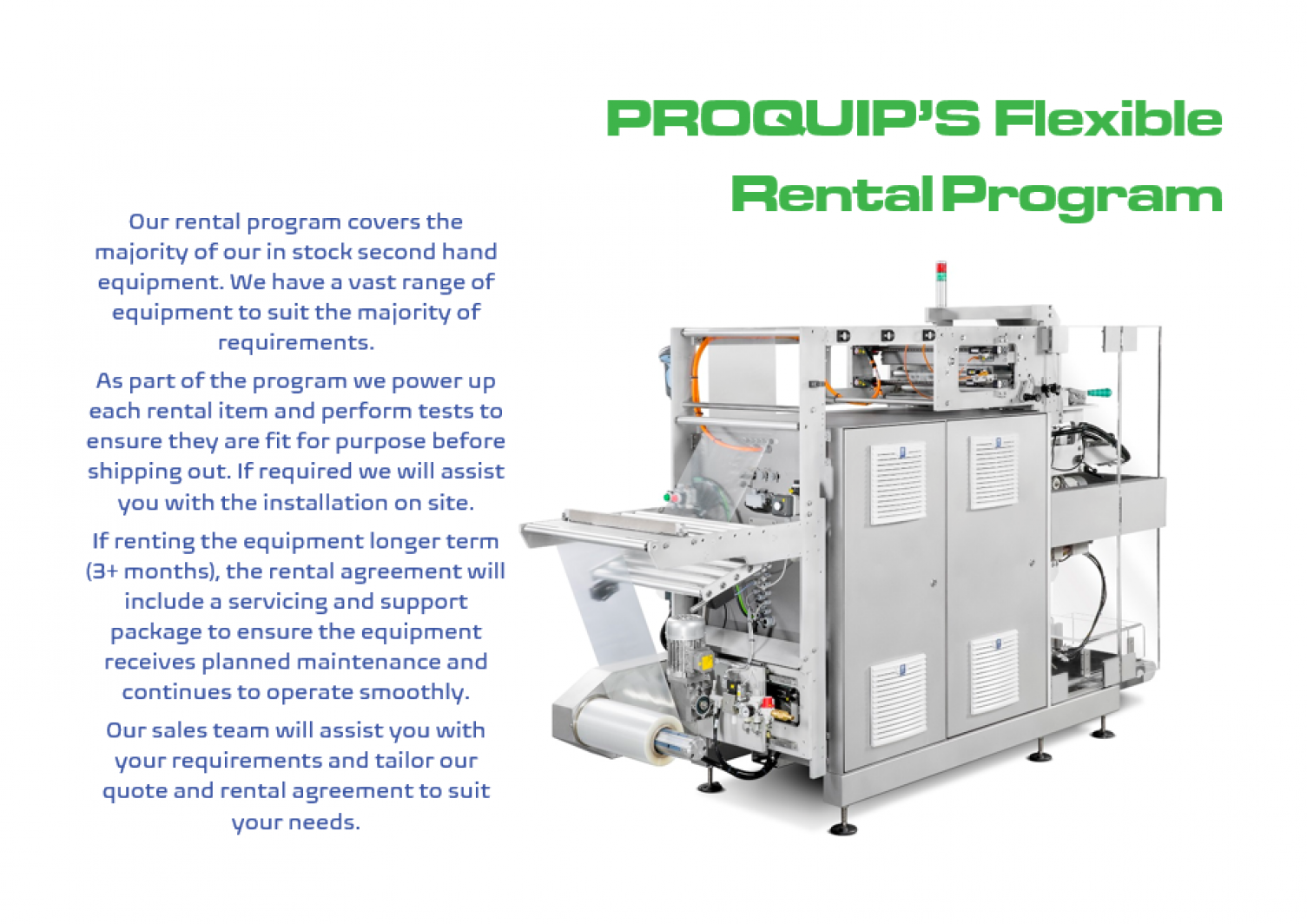 An overview of what the rental program entails